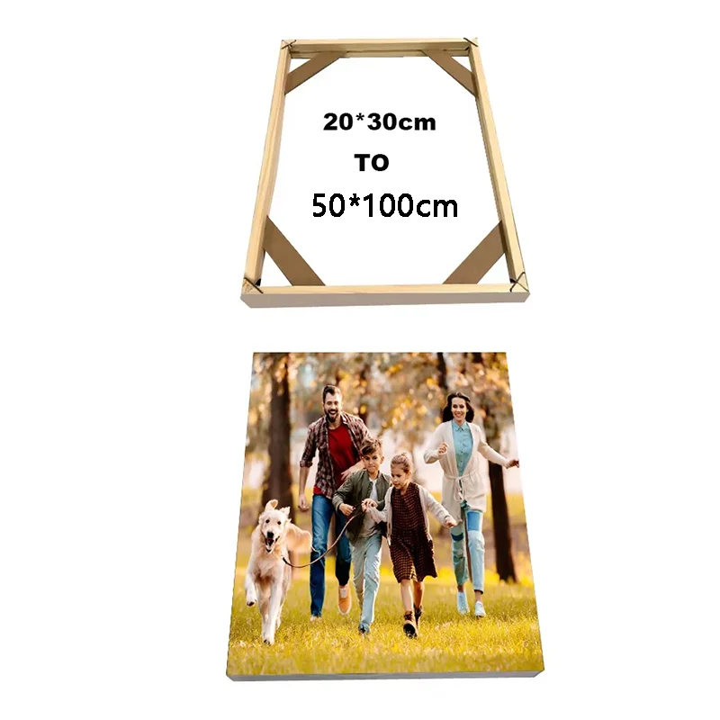 Dropshipping Custom Spray Printing on Canvas Painting Personalized Photo Print Posters Artwork Gift for Home Decoration Pictures