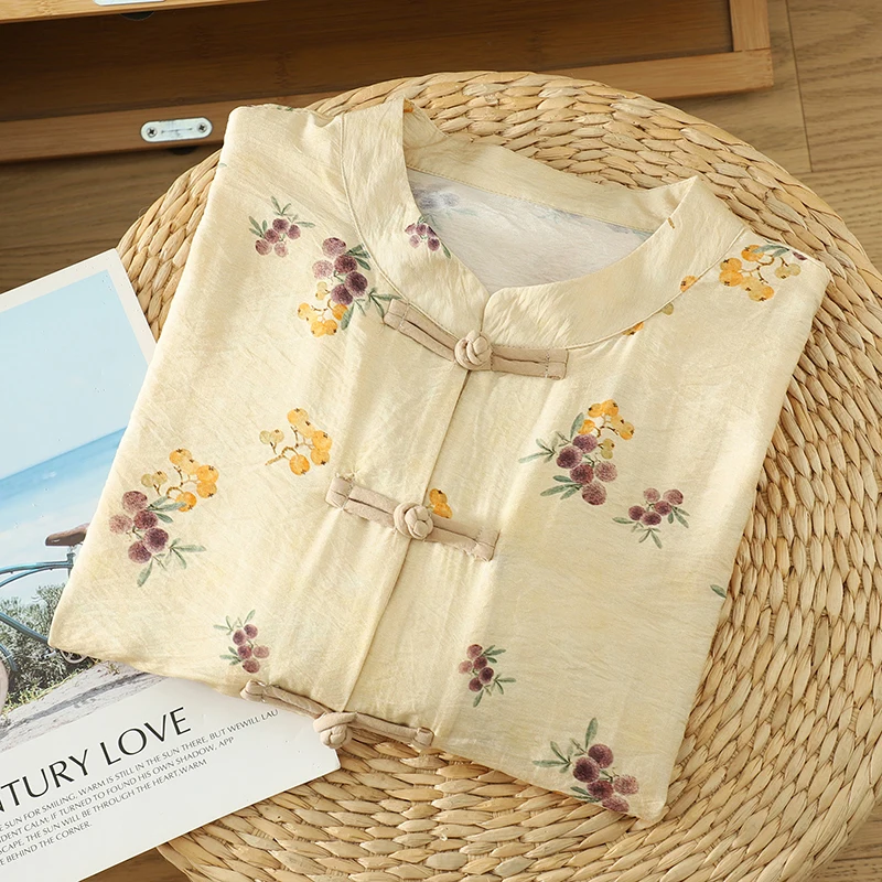 Casual Neue Chinesische Sle Baumwolle Leinen irt Mantel Offene Strickjacke Dünne Nationalen Sle Top frauen Lose Fit Atmungs Lange Sve