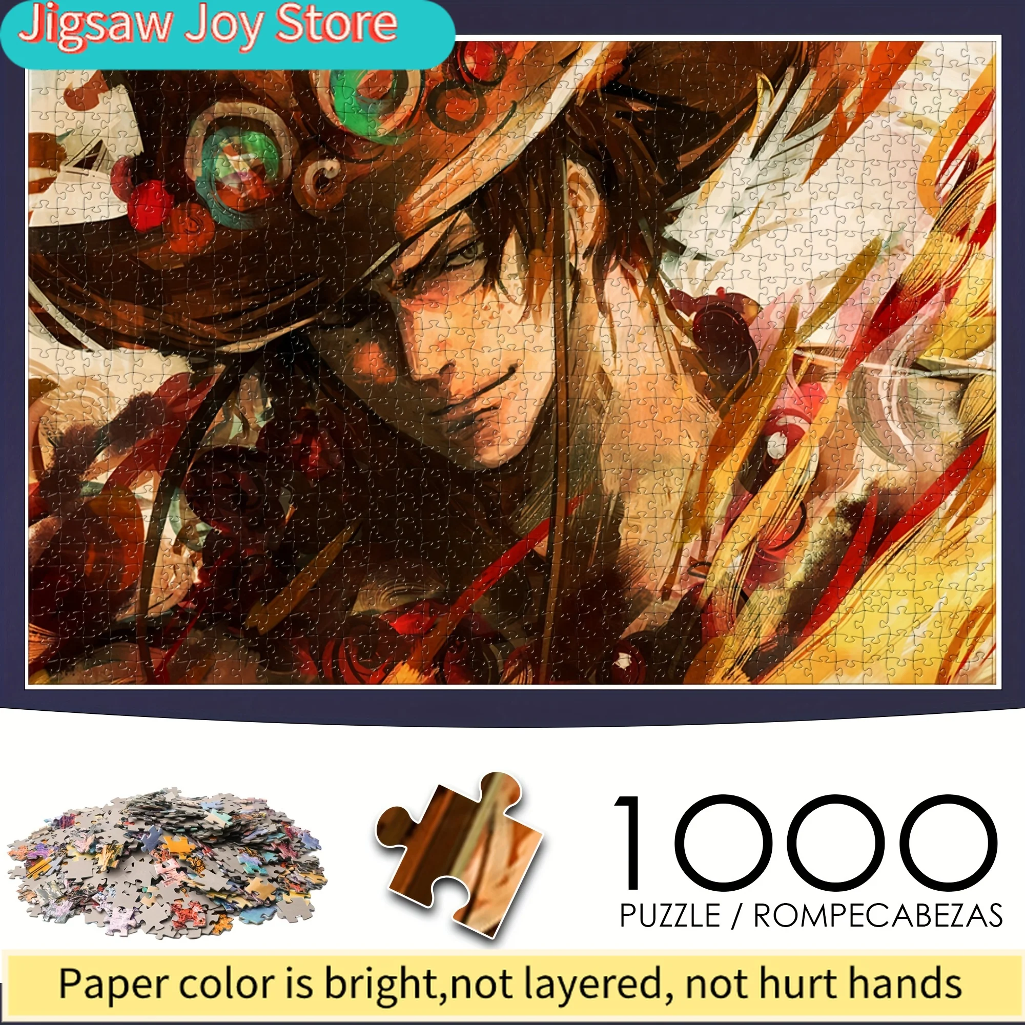 

[Open ]2D Flat Large Anime-Style Puzzle - Featuring Vibrant Strokes And Action Figures in Hats, a Medium-Level Puzzle Suitabl