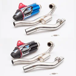 Motorcycle Exhaust Full System Front Tube Headers Connect Middle Pipe Muffler Escape Moto For Honda CRF150F CRF230F (2003-2016)