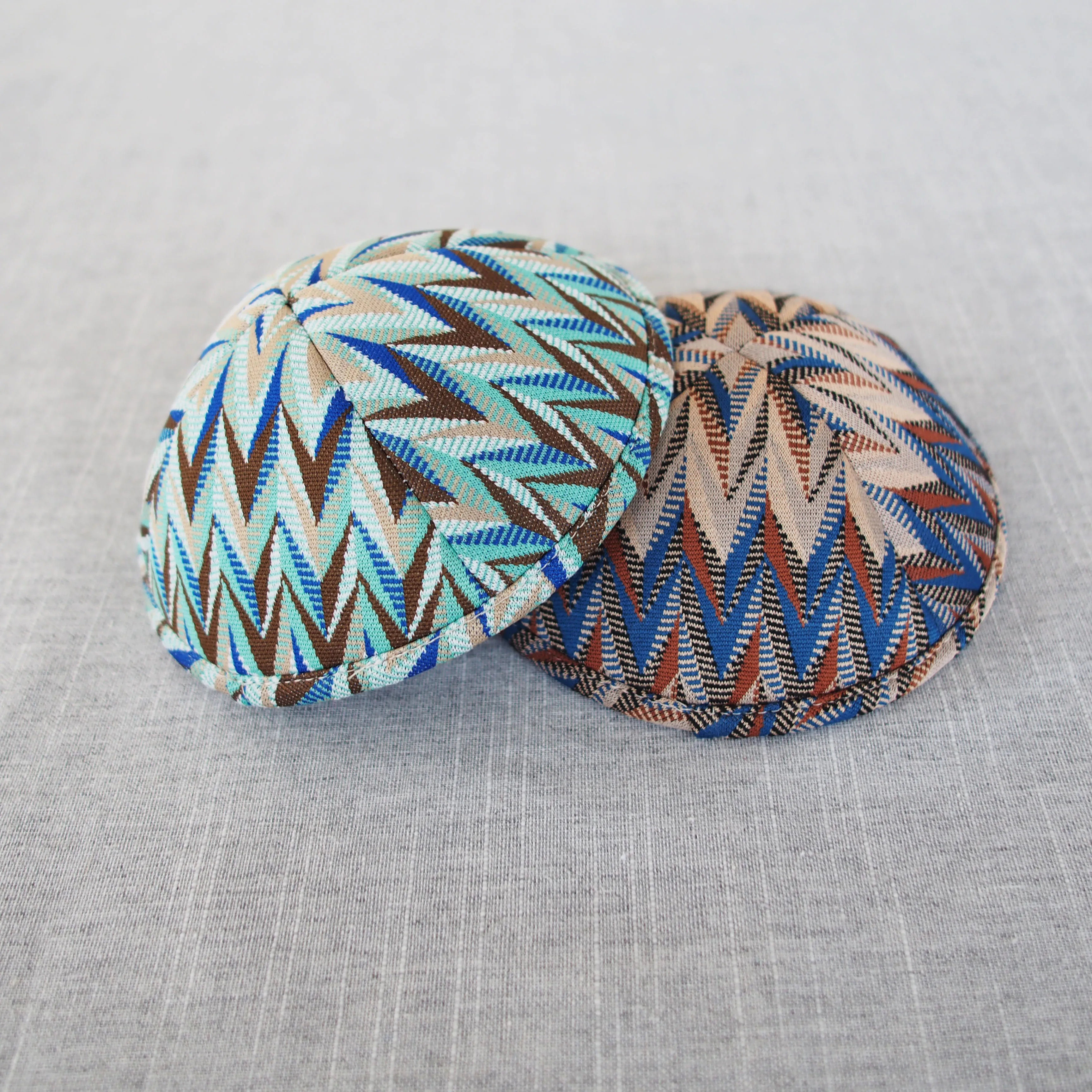 Custom Embroidered Bohemian-style Kippah. Suitable for weddings and bar mitzvahs; also referred to as Kipa, Jewish yarmulke