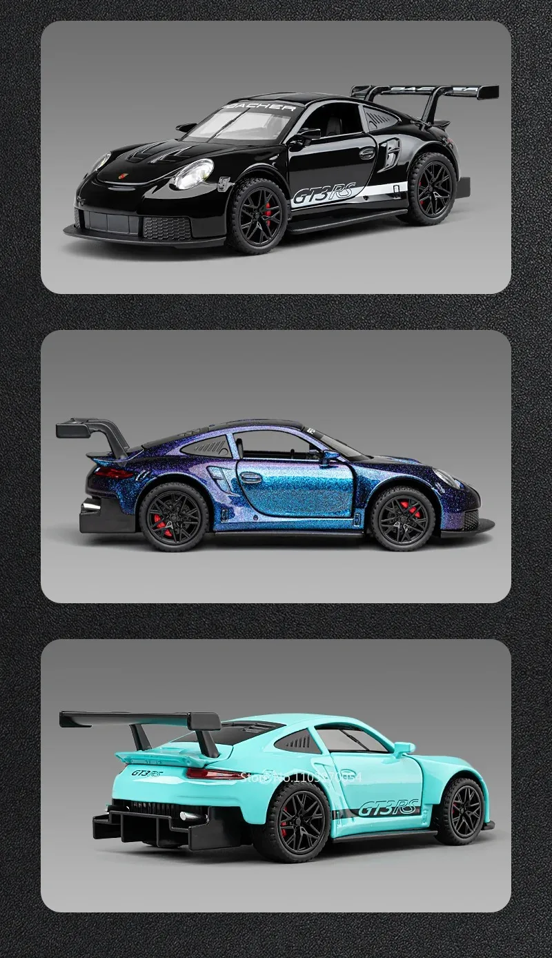 1:32 911 GT3 RS Macan Legierung Sportwagen Druckguss Modell Spielzeug Ornament Türen Geöffnet Sound Licht Zurückziehen Fahrzeuge Kinder Festival Geschenk – Detail 10