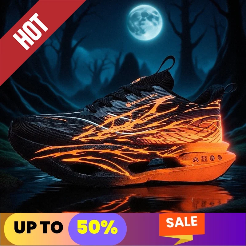 Scarpe da corsa fluorescenti CarbonBoard Marathon Uomo Sport Traspirante Donna Comode sneakers casual atletiche Suola morbida