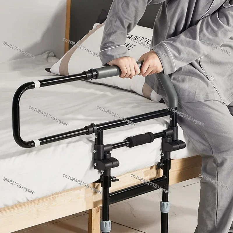 Older People Get Up with Bedside Handrails Home Wake Up Railing Aid Disabled Patients on The Bed with Anti-fall Guardrails