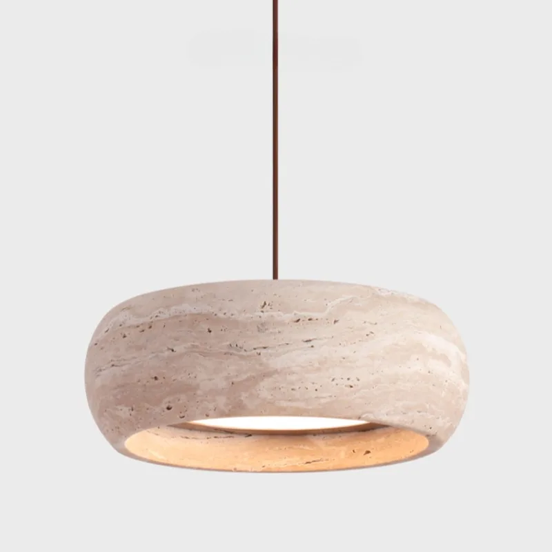 

Bedroom bedside pendant light, ancient yellow cave stone full spectrum small pendant light