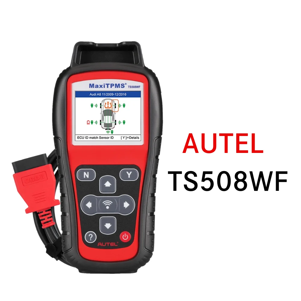 Autel Max TS508 WF TPMS Programming MX Sensor Free Update Diagnostic Relearn Tool Maxi Official with OBD Cable