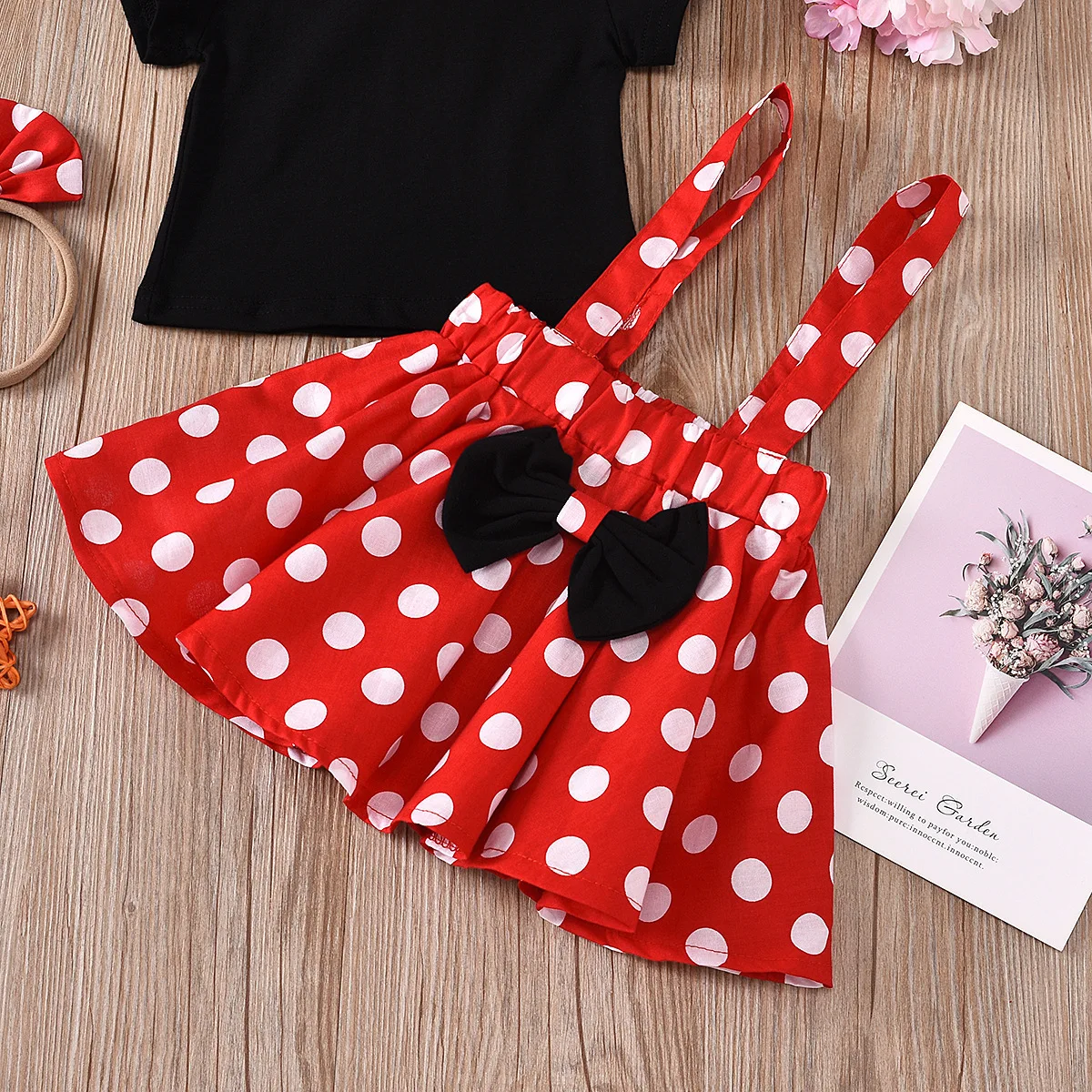 1-3Year Newborn Baby Clothes Set Girl Summer Dots Kawaii Tops Shorts Sets For Girl Baby Toddlers 3Pcs T-shirt+Dress+Hairband