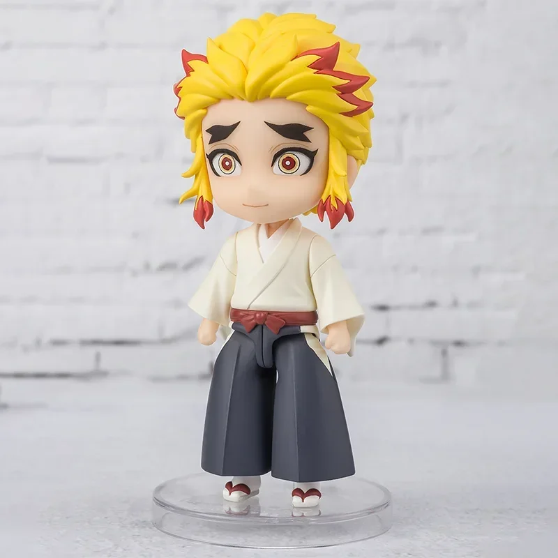 بانداي الأصلي أنيمي الشكل شيطان القاتل Figuarts Mini Rengoku Kyoujurou عمل الشكل لعب للأطفال هدية تحصيل نموذج