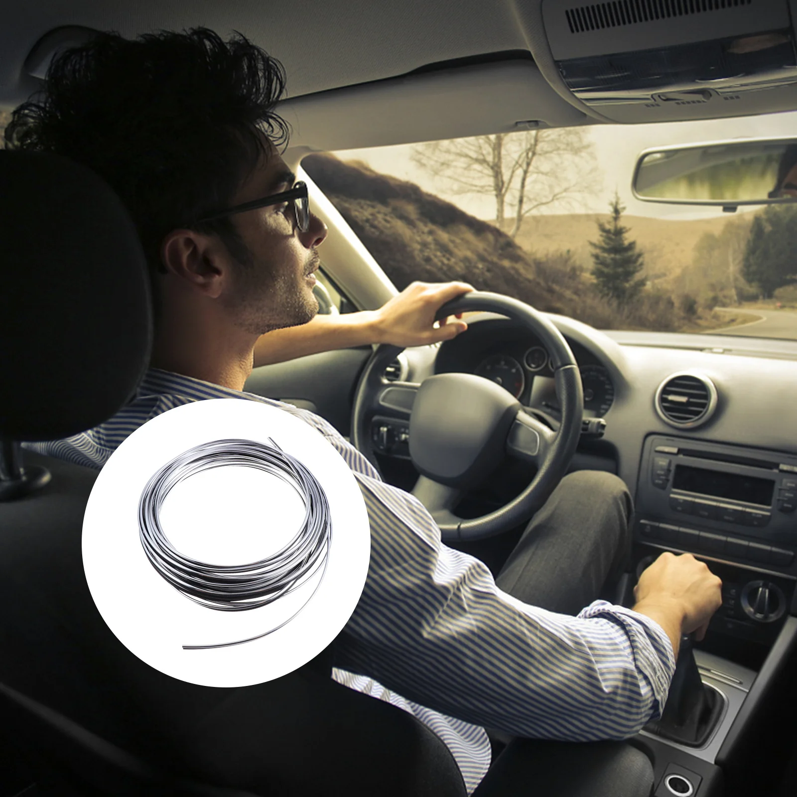 

PVC Car Decorative Trim Strip 10M Red Flexible Interior Exterior Universal Fit Moulding Line Accessories Gap Fillers Car Trim