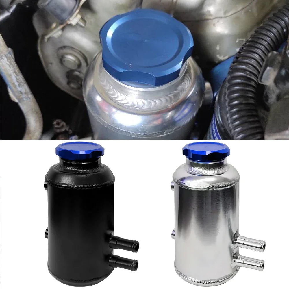 Universal Racing Power Steering Fluid Reservior Tank Clamp Aluminium Fuel Cell Surge Tank Power steering tank Oil Catch Can Tank