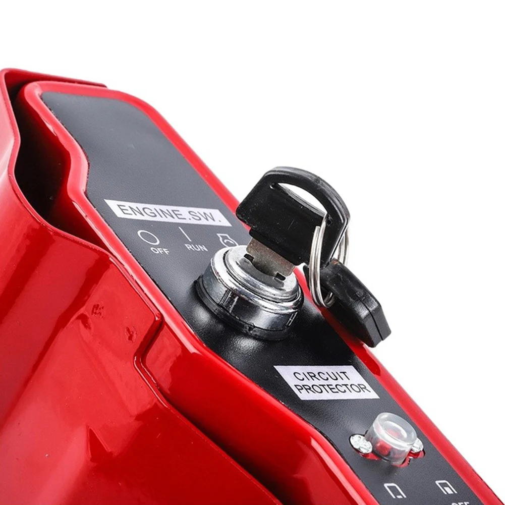 Motor Starter Switch Ignition Switch Box Robust Metal Construction Dual Key Security System Accidental Start Prevention