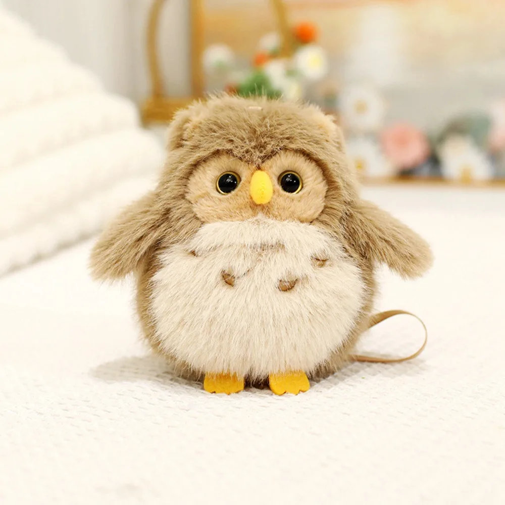 Creative PP Cotton Penguin Stuffed Fun Soft Magnetic Shoulder Standing Owl Comfortable Interactive Pet Bird Stuffed Gifts