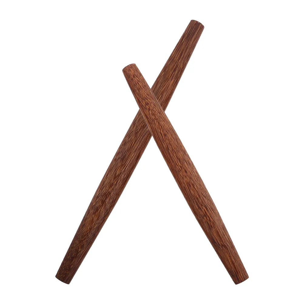 

2pcs Wood Rolling Pins Versatile Design Smooth Surface Comfortable Grip Ideal Kitchen Pastry Shops Baking Tools Kids Supplies