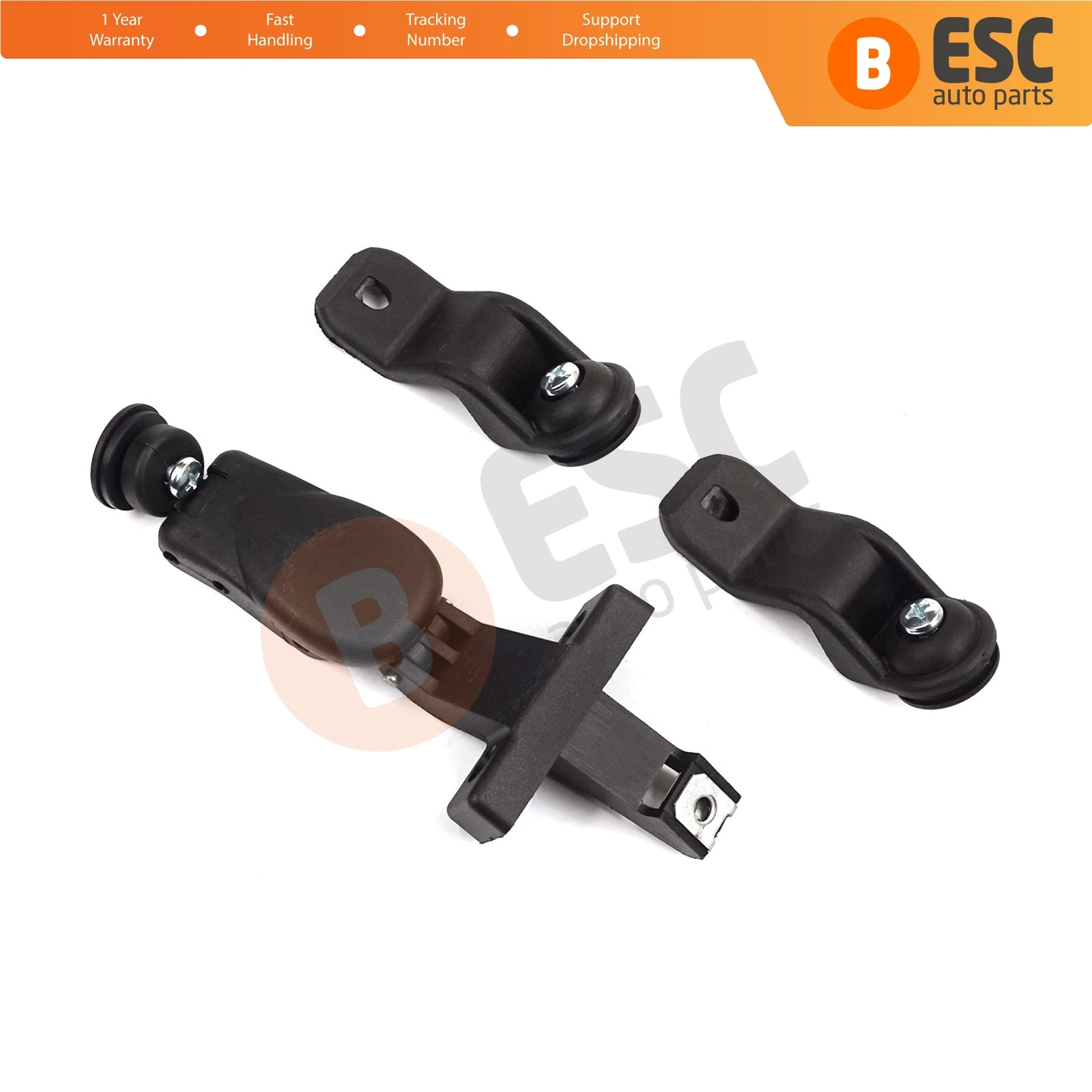 EDP1177-1 Rear Sliding Window Handle Latch Set 858244 for Fiat Doblo Fiorino Citroen Berlingo Nemo Peugeot Partner Bipper