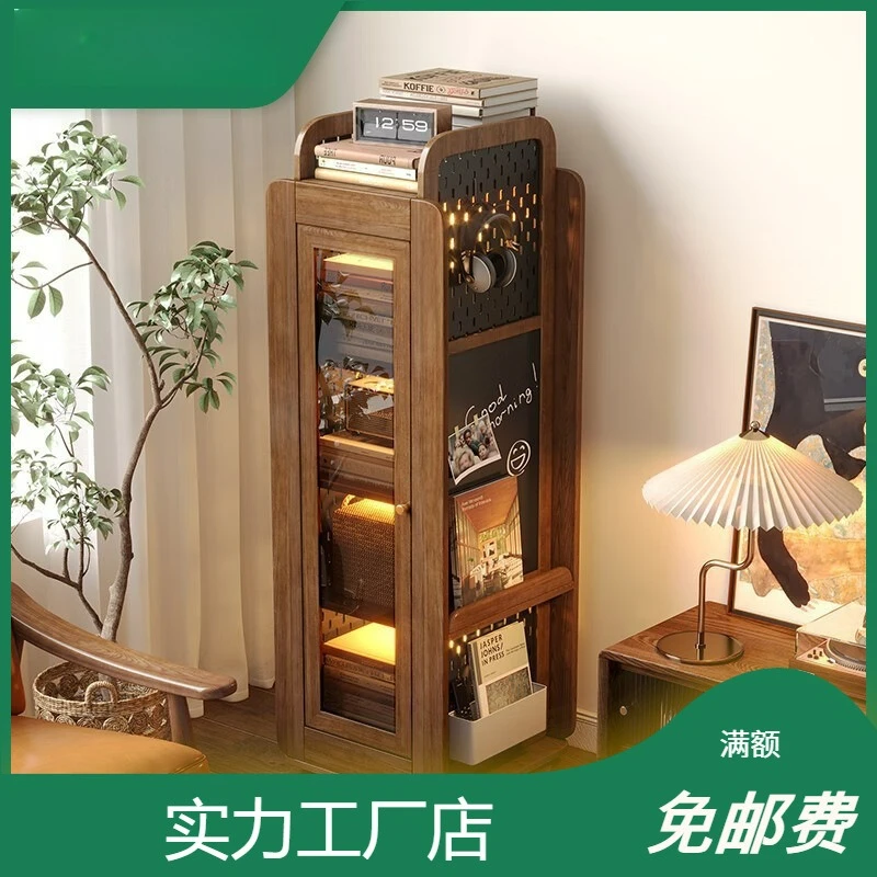 

Customizable Rotary Shelf Multifunctional Log Bookshelf Living Room Bedroom