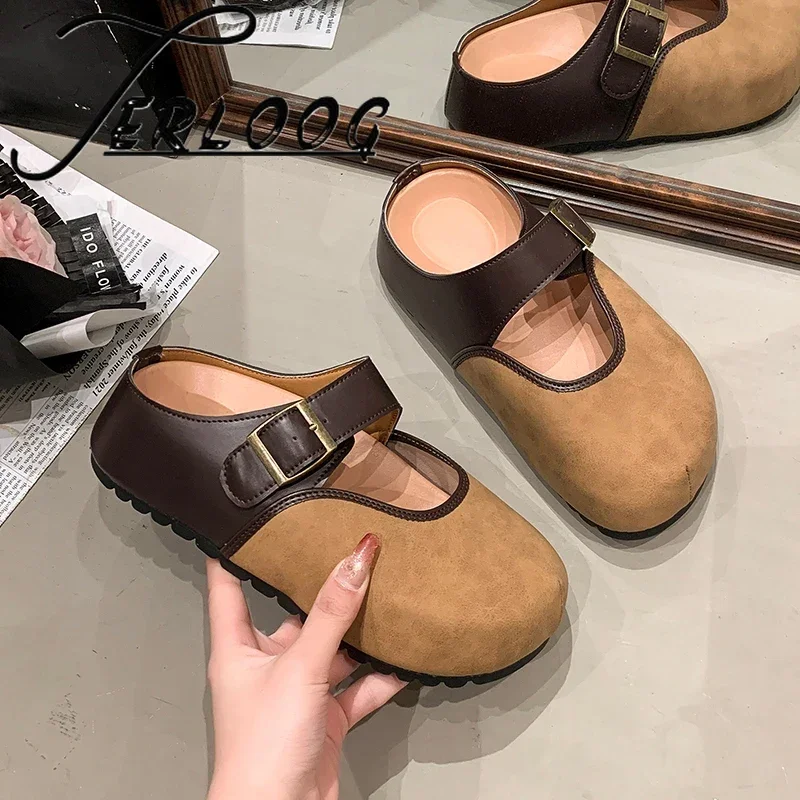 

Flat Platform Women Mules Shoes Casual Slippers Summer Women Sandals 2025 Designer Brand Slingback Flip Flops Mujer Slides Shoes