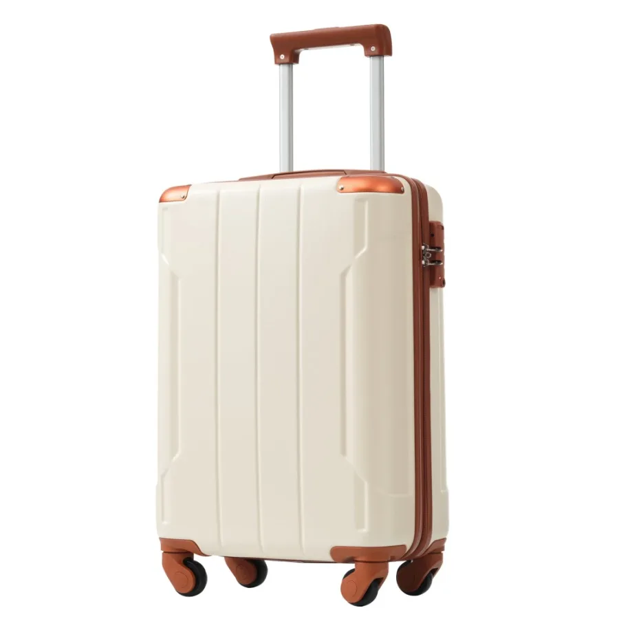 Carry on Luggage Lightweight Durable ABS Suitcases with Double Wheels Expandable 20-inch Travel Checked Luggage 20"