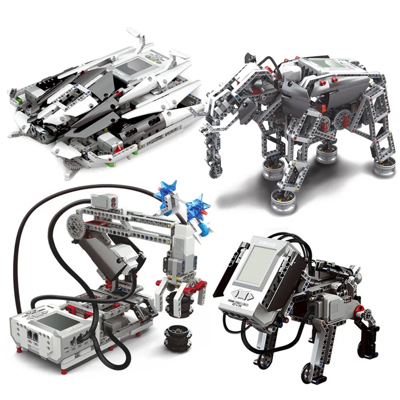 NEW Programming Series the EV6 Robots Model Building Blocks Education Set STEAM EV6 45544 Robotics DIY Toys