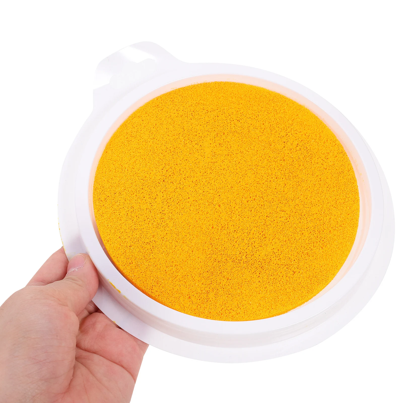 1 pz tampone di inchiostro per impronte digitali lavabile solubile in acqua per bambini artigianato d'arte fai da te su carta tessuto in legno design esagonale portatile casuale