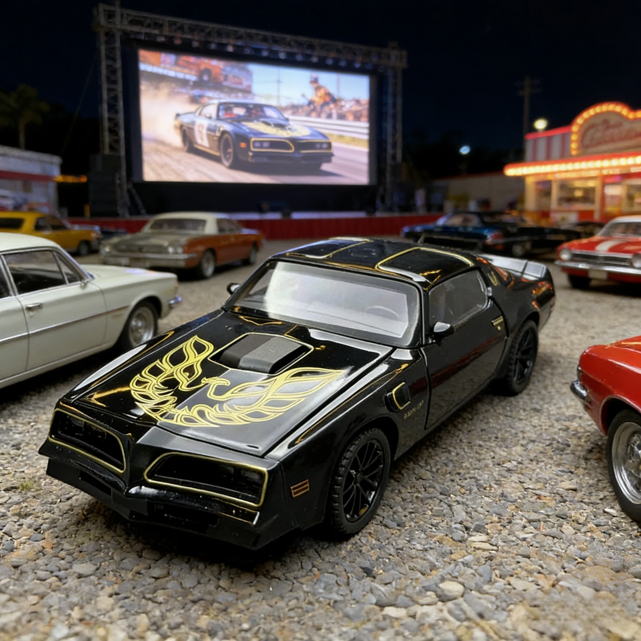 1:32 فايربيرد سبيكة العضلات سيارة رياضية نموذج دييكاست المعادن سباق السيارات نموذج محاكاة عالية الصوت والضوء لعبة أطفال هدية