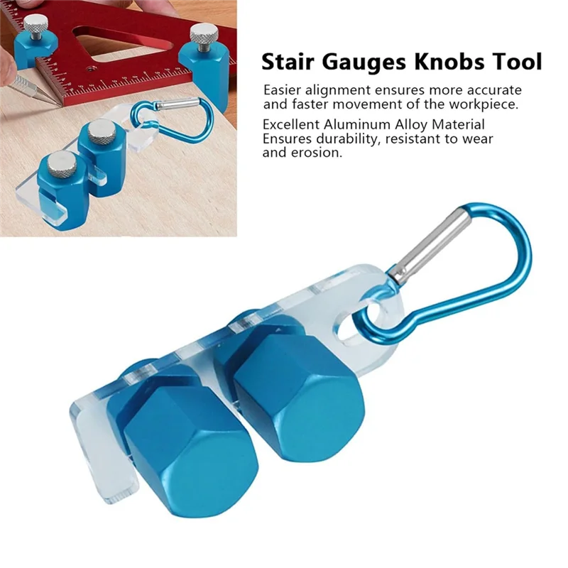 مقياس AC23-درج، أسطح مؤكسدة من سبائك الألومنيوم، تصميم مقبض سداسي، مقياس درج مربع تأطير