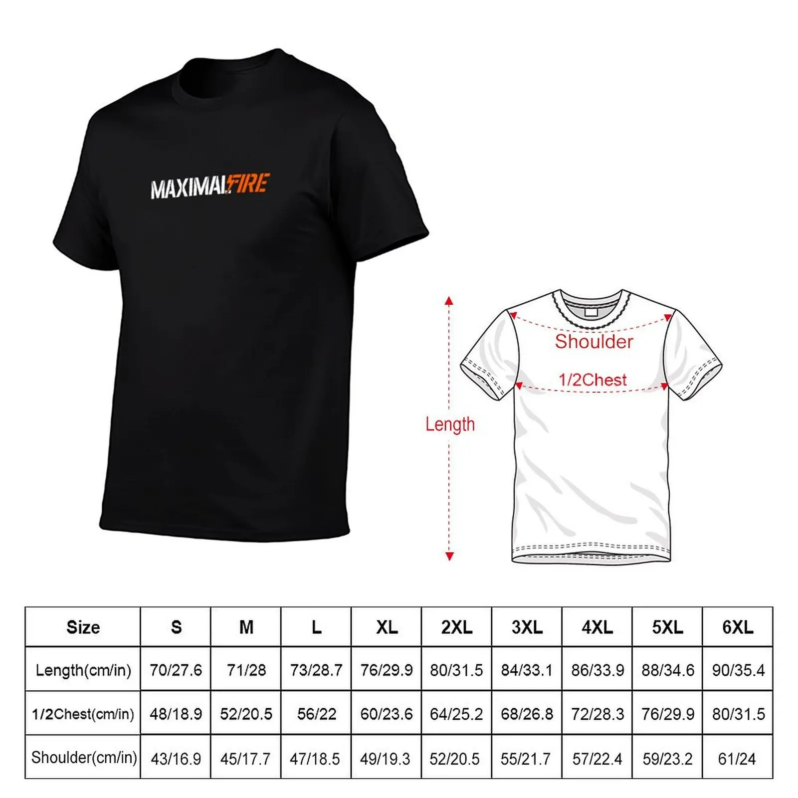 Maximal Fire Logo v2 T-Shirt Blouse luxury t-shirt cute tops t shirt men