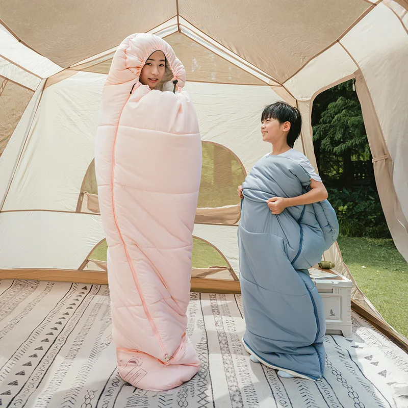 

Naturehike Outdoor Camping Hiking Travel Ultralight Portable Comfortable Extended Children's Cotton Sleeping Bag Nature Hike