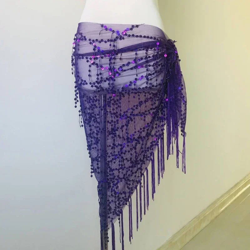 여성용 인도 밸리 댄스 스팽글 태슬, 삼각 허리 체인, 힙 스카프, 밸리 댄스 의상, 새로운 스타일