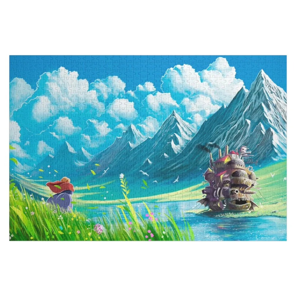 

Castle and Lake Jigsaw Puzzle Game Children Custom Jigsaw Baby Toy Picture Puzzle