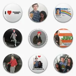 Michael Cera Heart Snooki And Is Soft Button Pin Customizable Cute Hat Cartoon Brooch Creative Clothes Badge Women Decor Gift