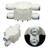 4 Way 1/4 Port Auto Shut Off Valve For RO Reverse Osmosis Water Filter System