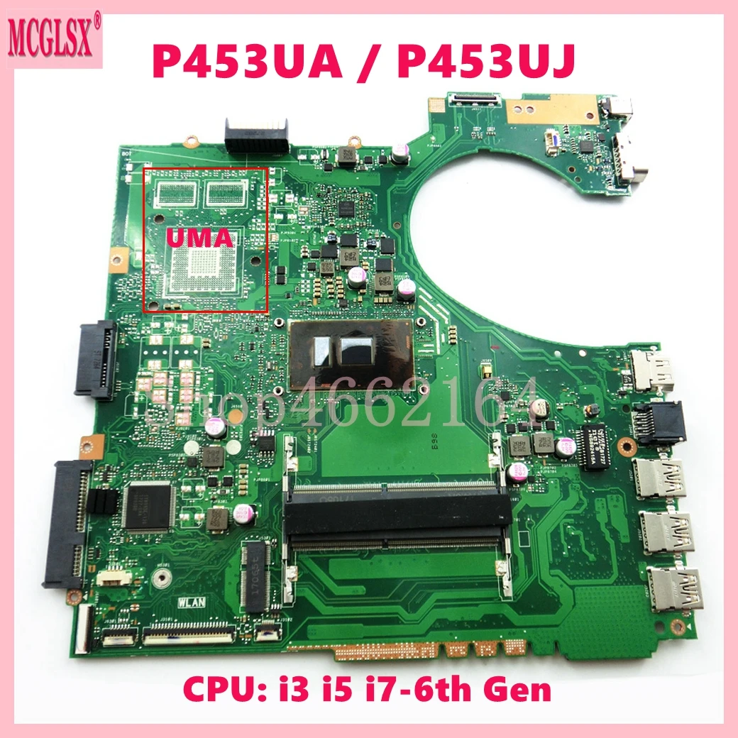 carte-mere-p453ua-avec-processeur-i3-i5-i7-6e-generation-uma-pour-asus-p453uj-p453ua-pro453u-pe453u-px453u-p453u-carte-mere-pour-ordinateur-portable-100-testee