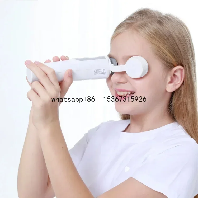 Home use eye care hand held refractometer with low vision and amblyopia test refractor