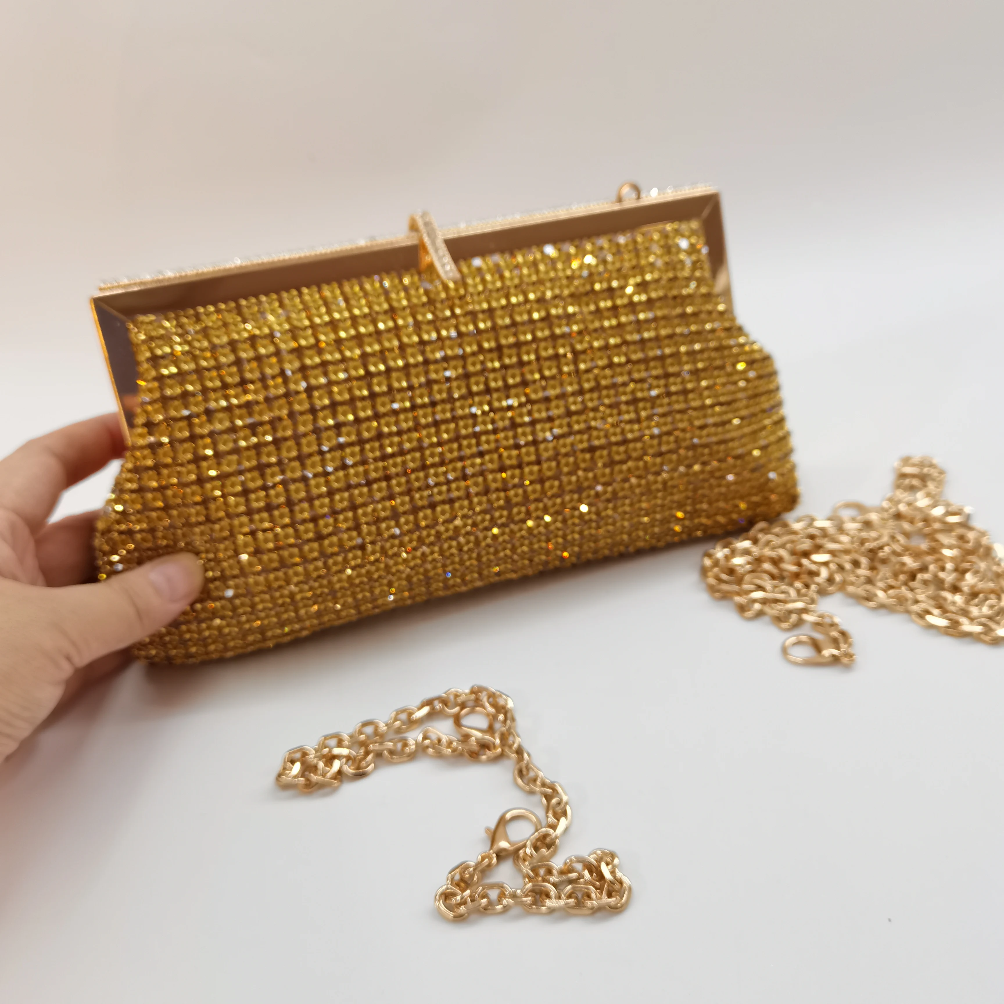 Luxury Glitter Cloud HandBag Women's Rhinestones Handbag  Shiny Diamond Lady Evening Bag Party Clutch Shoulder Bag  F6-428-4