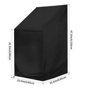 غطاء كرسي فناء مقاوم للماء ، حماية أثاث الحدائق الخارجية ، صالة عالمية ، غطاء مقعد عميق ، سهل الاستخدام ، مقاوم للأشعة فوق البنفسجية ، 1 قطعة أفضل 10 غطاء كرسي مقاوم للماء مبيعا - رقم 1