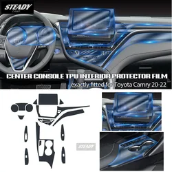 Car Interior Center Console Transparent TPU Protective Film Anti-scratch Repair Accessories Refit For Toyota Camry 2021-2023