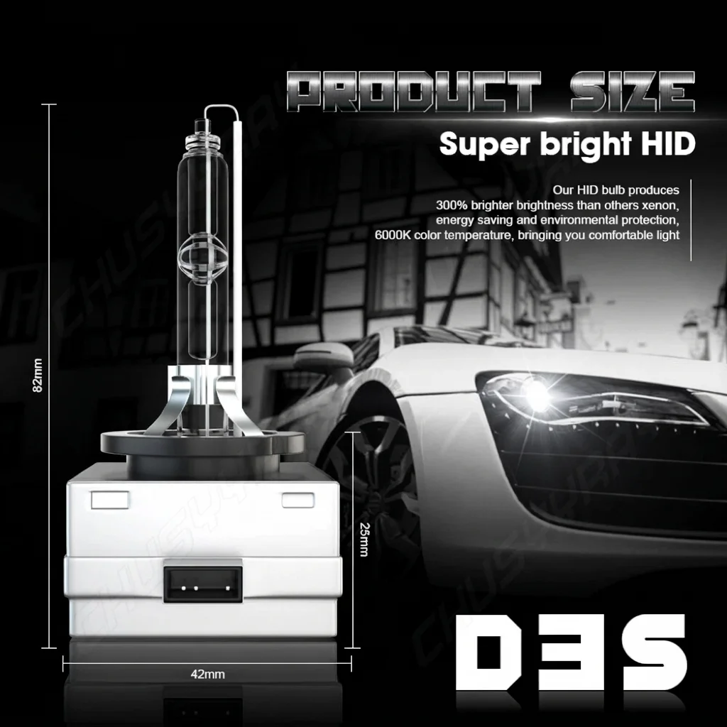 Pair HID Replacement Headlight Bulbs 70W 3200LM 6000K for Dodge Charger 2015 2016 2017 2018 2019 2020 2021 2022 2023