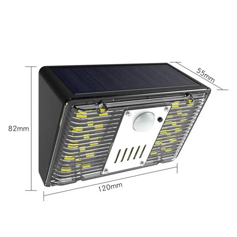 Imagem -03 - Egfirtor-solar Light Alarm Lamp Controle Remoto Alarme de Segurança Sensor de Movimento Sirene Detector para Casa Quintal Exterior