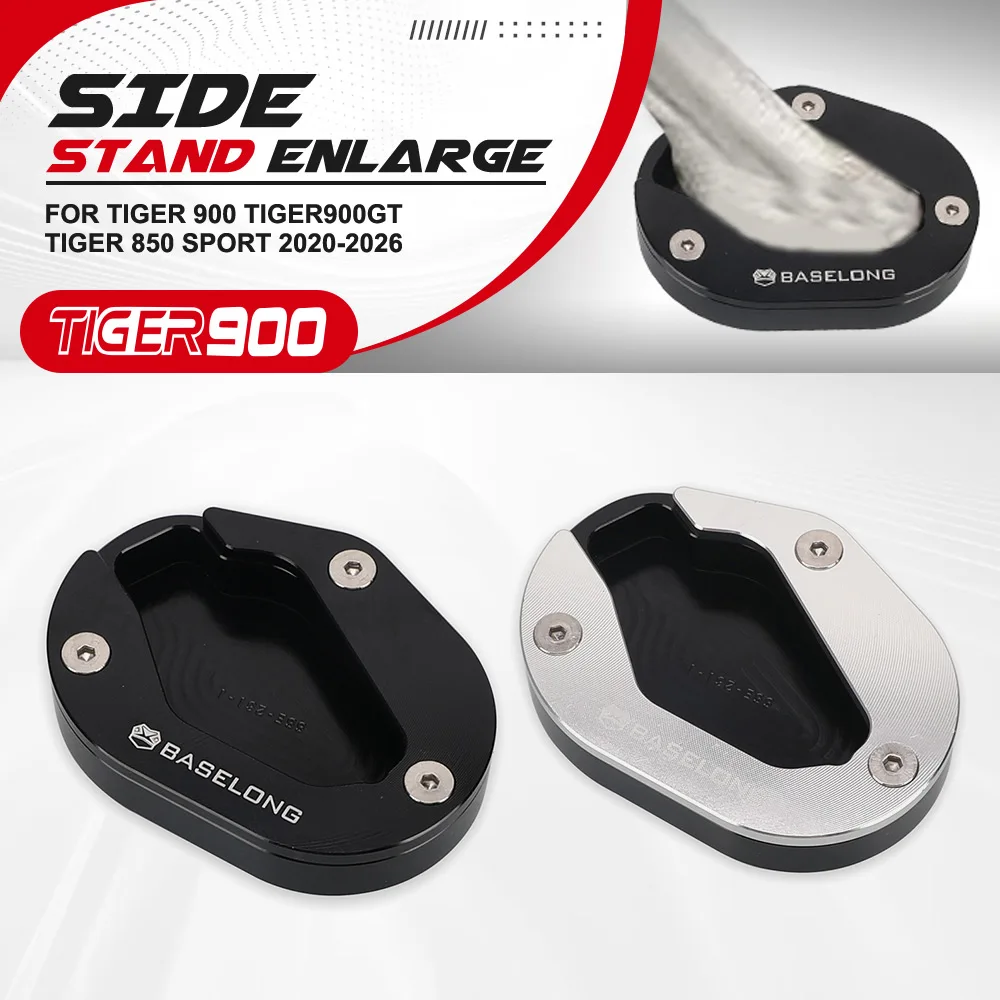 

Motorcycle Kickstand Foot Side Stand Extension Pad For TIGER 900 TIGER900GT TIGER 850 Sport 2020 2021 2022 2023 2024 2025 2026