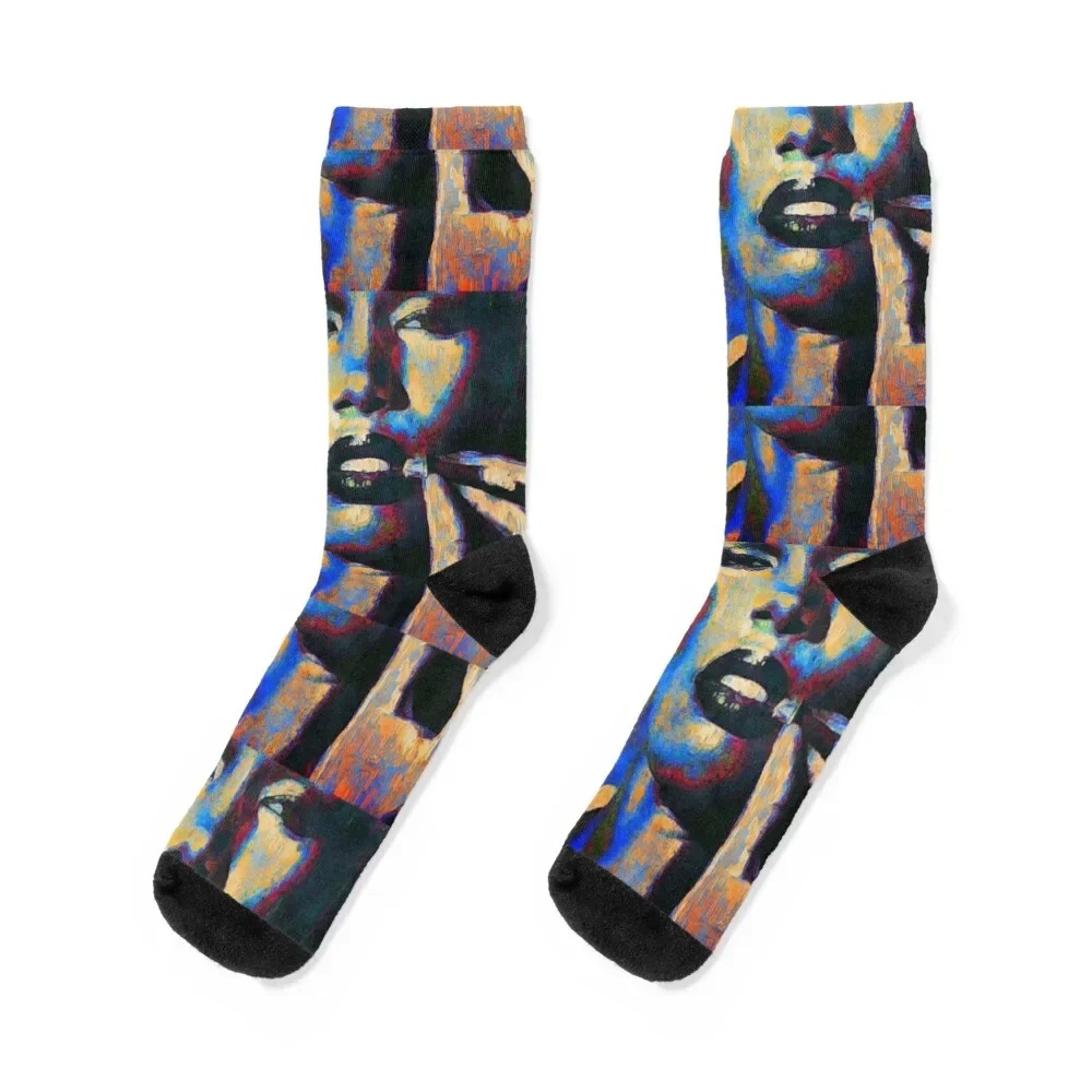 

Grace Jones Socks compression happy Hiking boots New year's Male Socks Women's