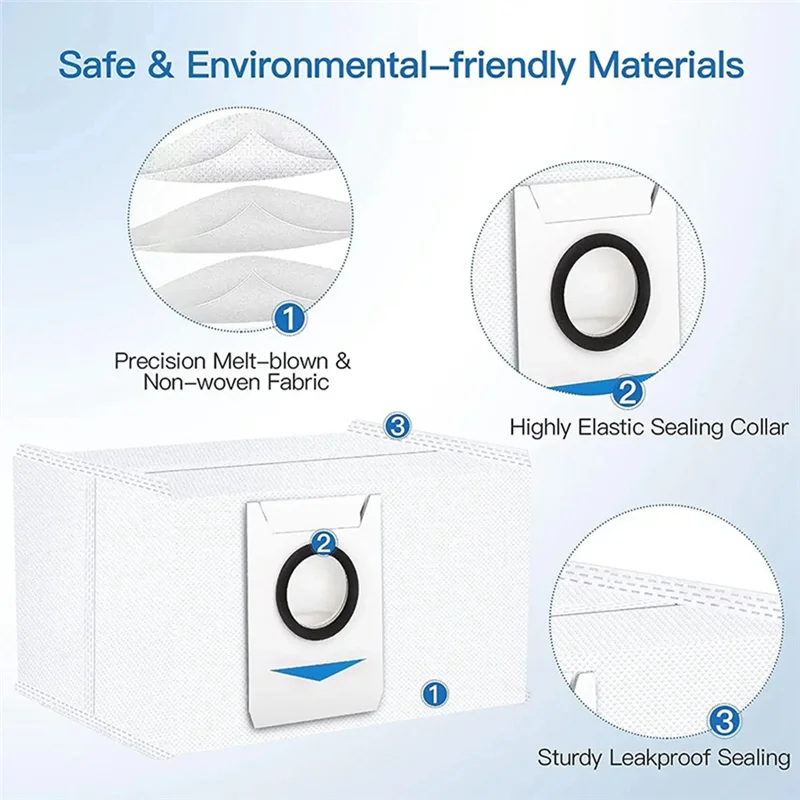 AD24 23 Uds para Ecovacs Deebot T10 TURBO X1 OMNI accesorio para aspiradora cubierta de Cepillo Lateral principal filtro paño de mopa bolsa de polvo