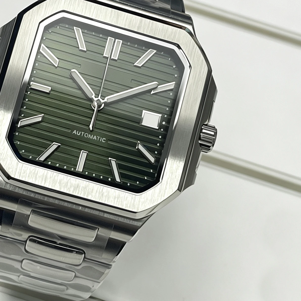 Square Case 316L Stainless Steel Strap Suitable For NH35 Movement 29.5mm Dial Watch Water-Resistant ，Watch Accessory Replacement