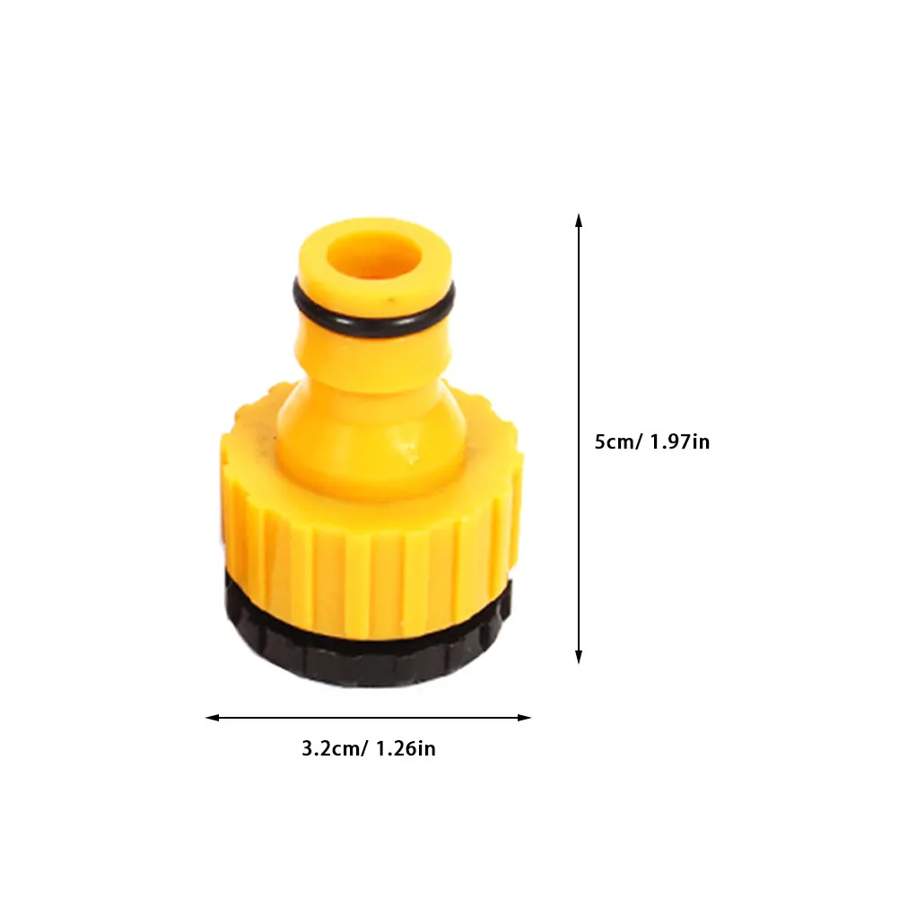 6 pcs Faucet Adapter Sink Hose Connector 1 2in 3 4in Thread Converter for Gardening Balcony Car Washing Kitchen Facility Brass