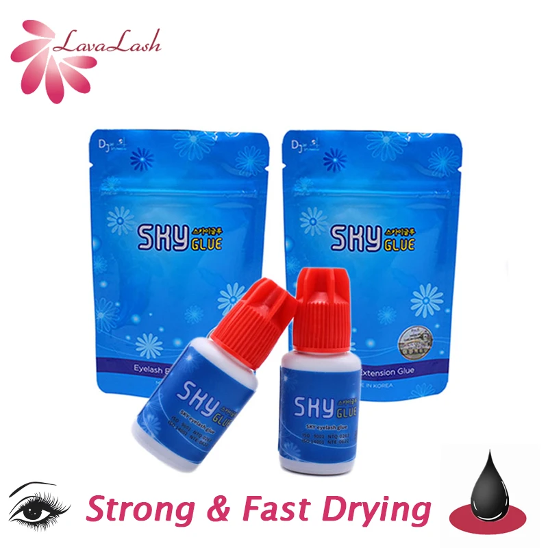 

5g Korea Sky Glue S+ 1-2s Fast Dry Time Eyelash Extension Glue Strong Lashes Adhesive Retention 6-7 Weeks No Irritation