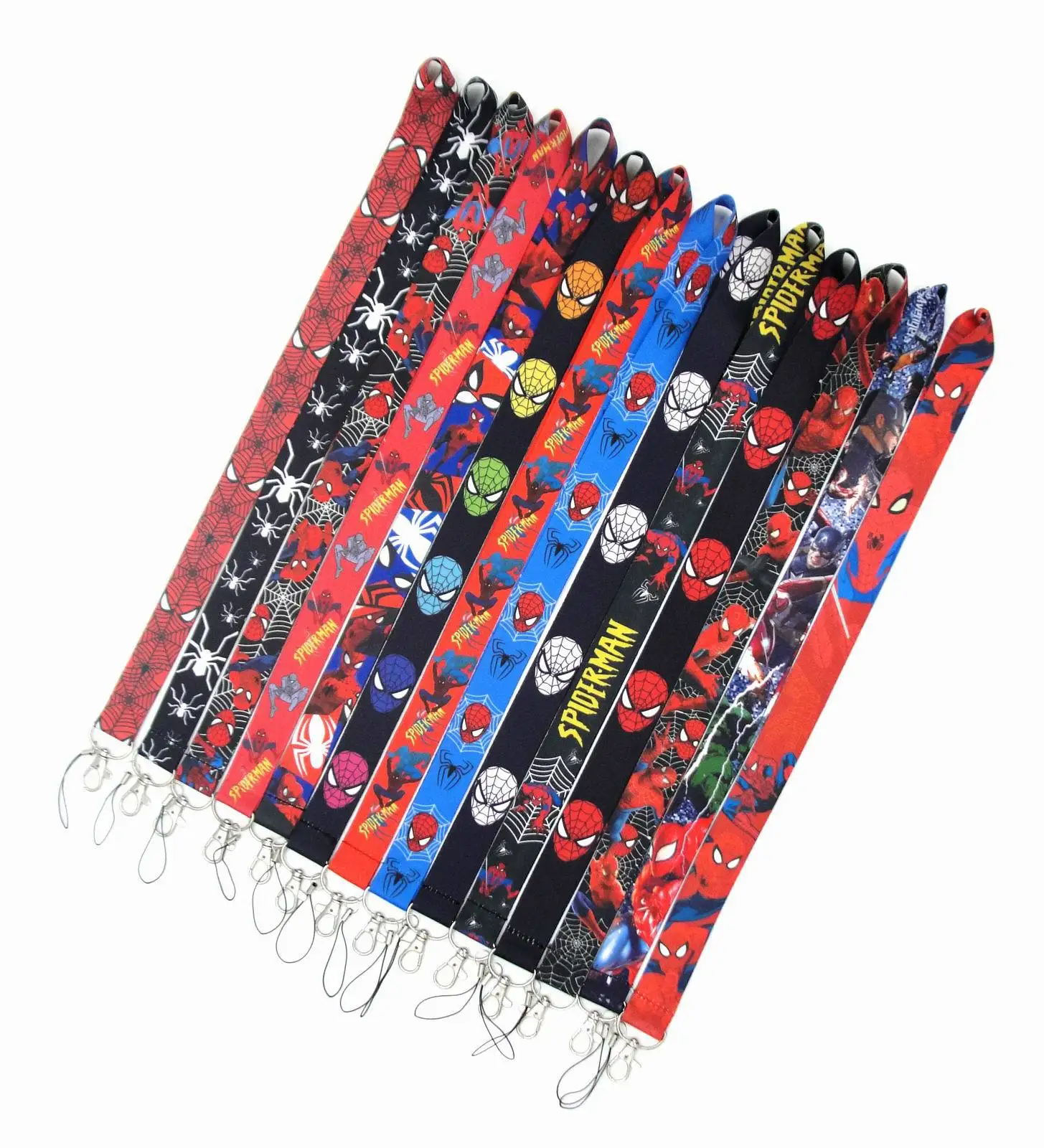 Disney SpiderMan lanyard Cute Cartoon Anime Keychain Lanyard Card Holder Identification Fashion Accessory Gift for Girls Friends