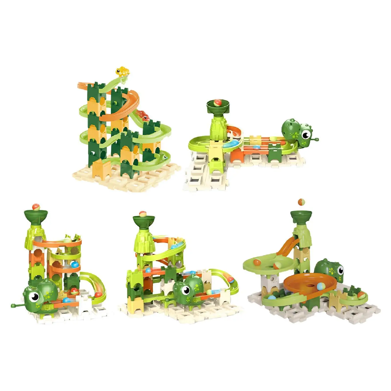 

Track Marble Toy Educational Building Blocks Marble Run Maze Set DIY Construction Game for Kids Gift
