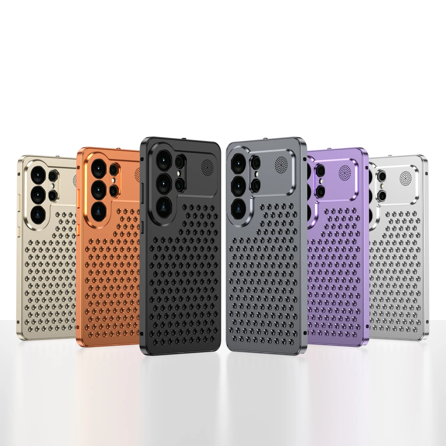 

Luxury Aluminum Fragrance Heat Dissipation Phone Case for Samsung Galaxy S26 S23 S24 S25 Ultra With Protection Shockproof Cover