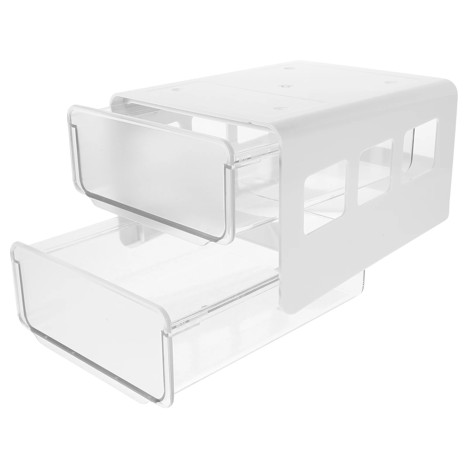 

Under Desk Organizer Plastic Compact ABS PP Hidden Storage Drawer Box Desk Shelf Organizer Office Desktop Storage