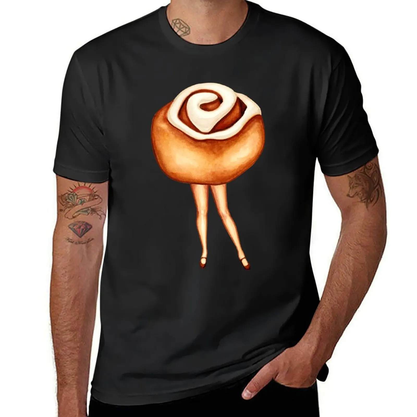 Cinnamon Roll Pin-Up T-Shirt anime plus sizes cute clothes mens t shirt