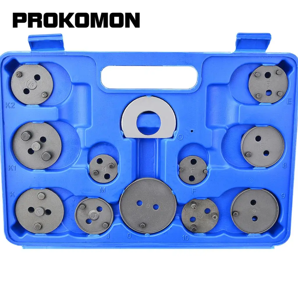 24pcs Disc Brake Piston Caliper Compressor Rewind Tool Kit Wind Back Tools Brake Pad Replacement Reset Set